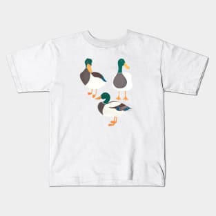 Happy ducks from the lake Kids T-Shirt